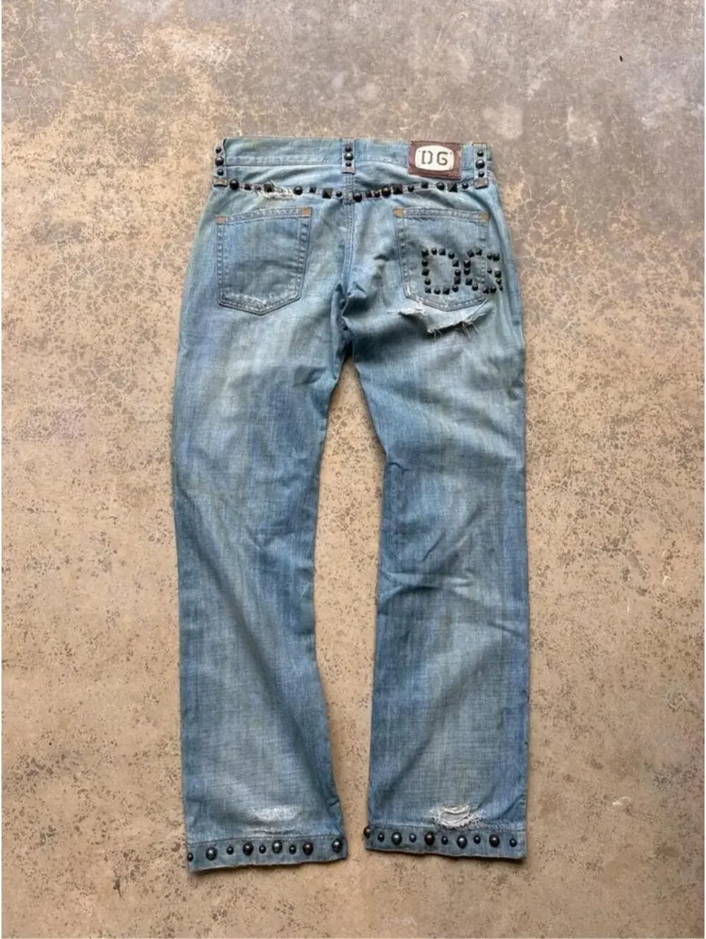 Dolce & Gabbana Men's Blue and Navy Jeans